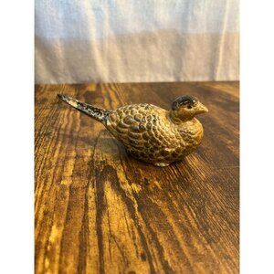 Vintage 1970s Otagiri OMC Porcelain Pheasant Figurine Brown & Black Collectible
